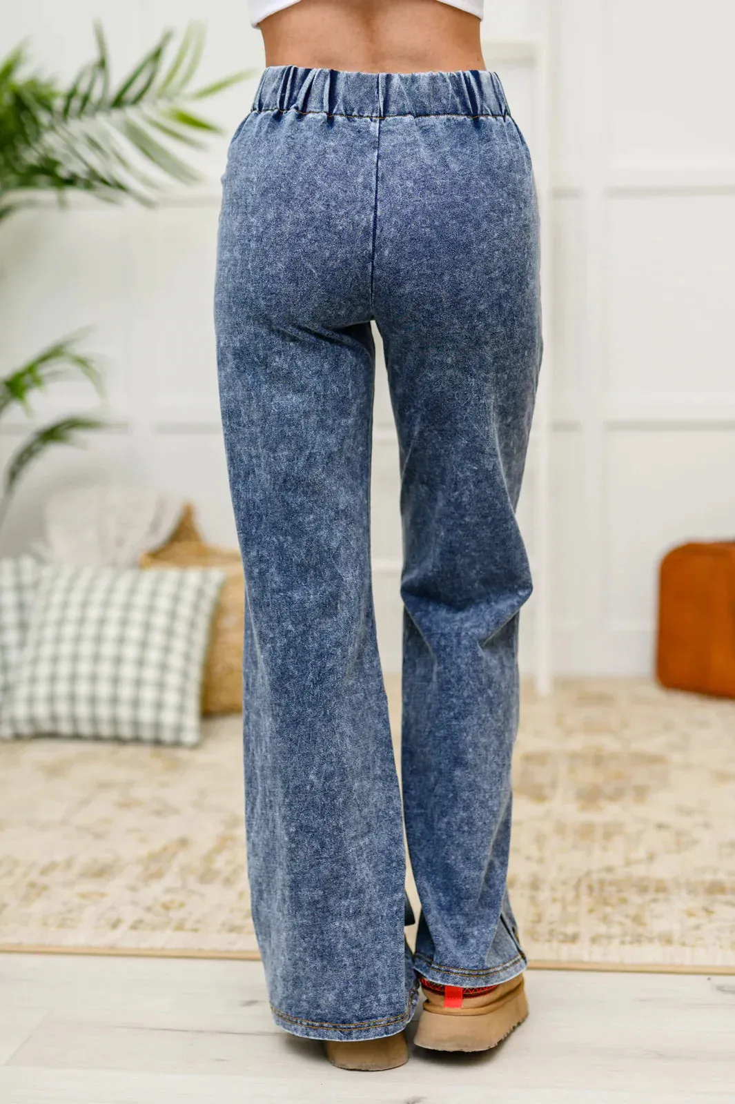 Hazel Blues® | Park City Button Flare Pants