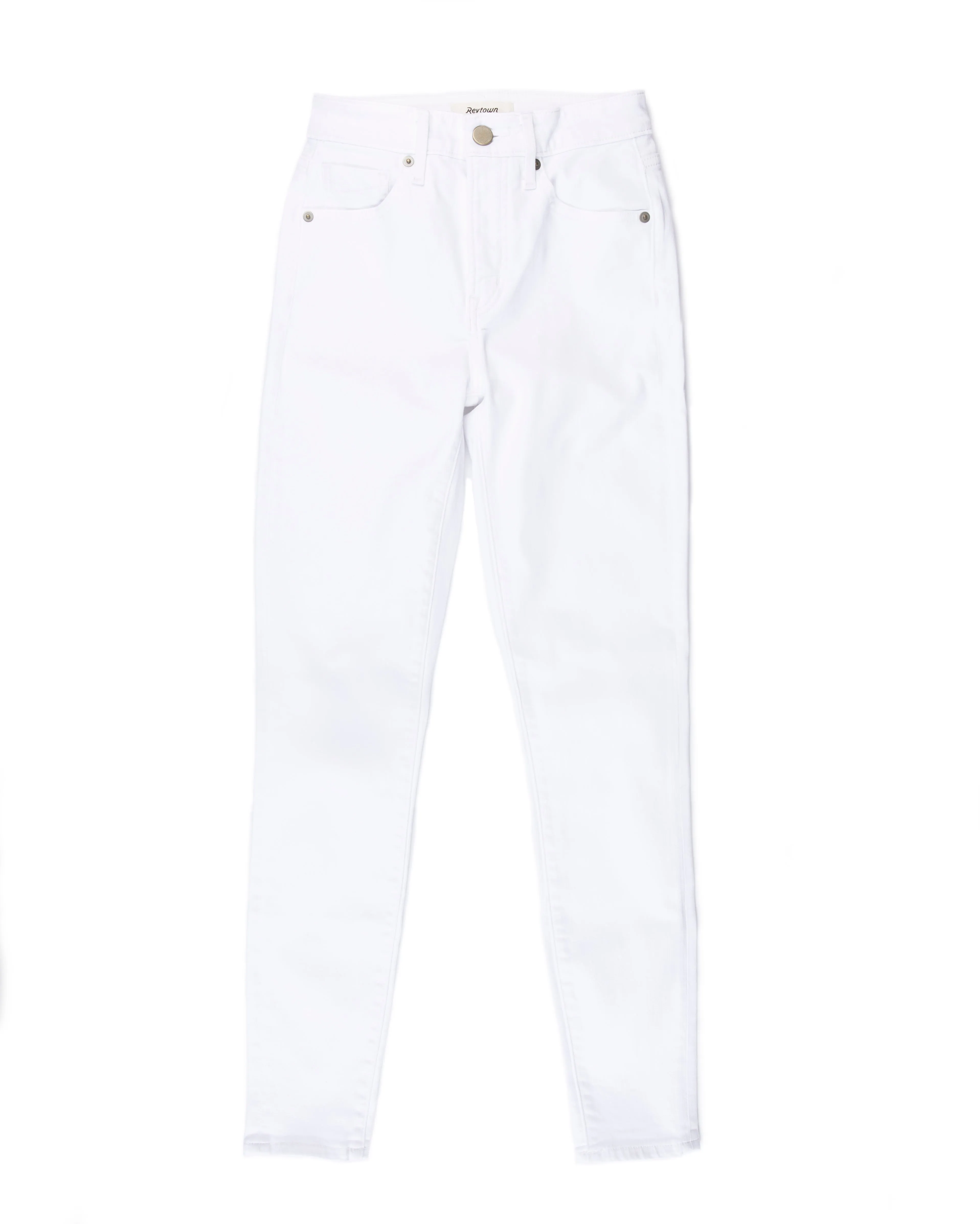 High-Rise Skinny - White
