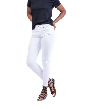 High-Rise Skinny - White