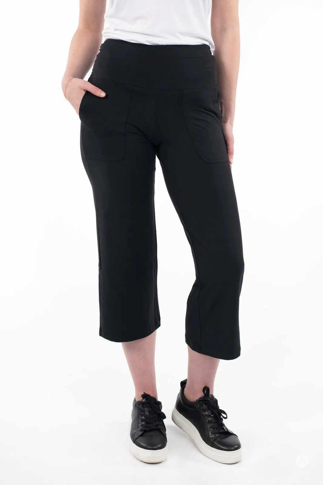 High-Waist Wide Leg Crops