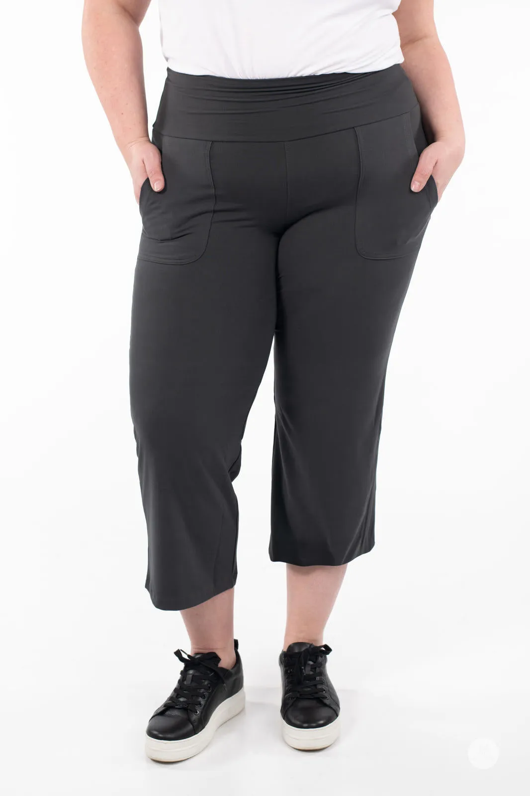 High-Waist Wide Leg Crops