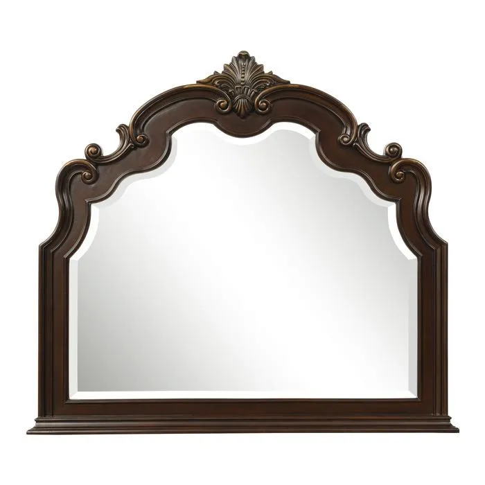 Homelegance Antoinetta Mirror in Warm Cherry 1919-6
