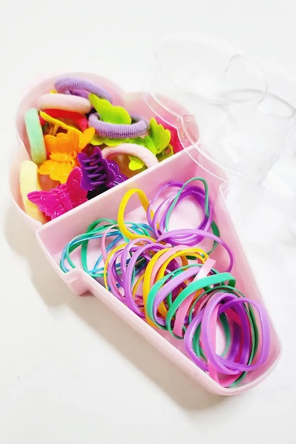 Ice Cream Cone Container Hair Accessory Set