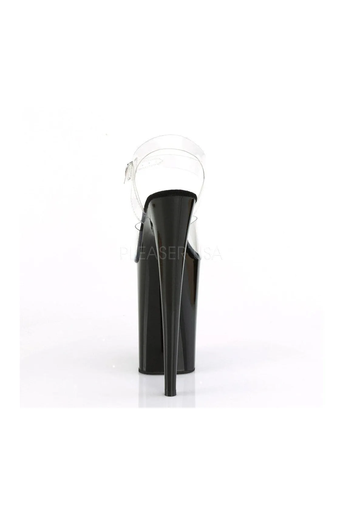 INFINITY-908 Platform Sandal | Clear Vinyl