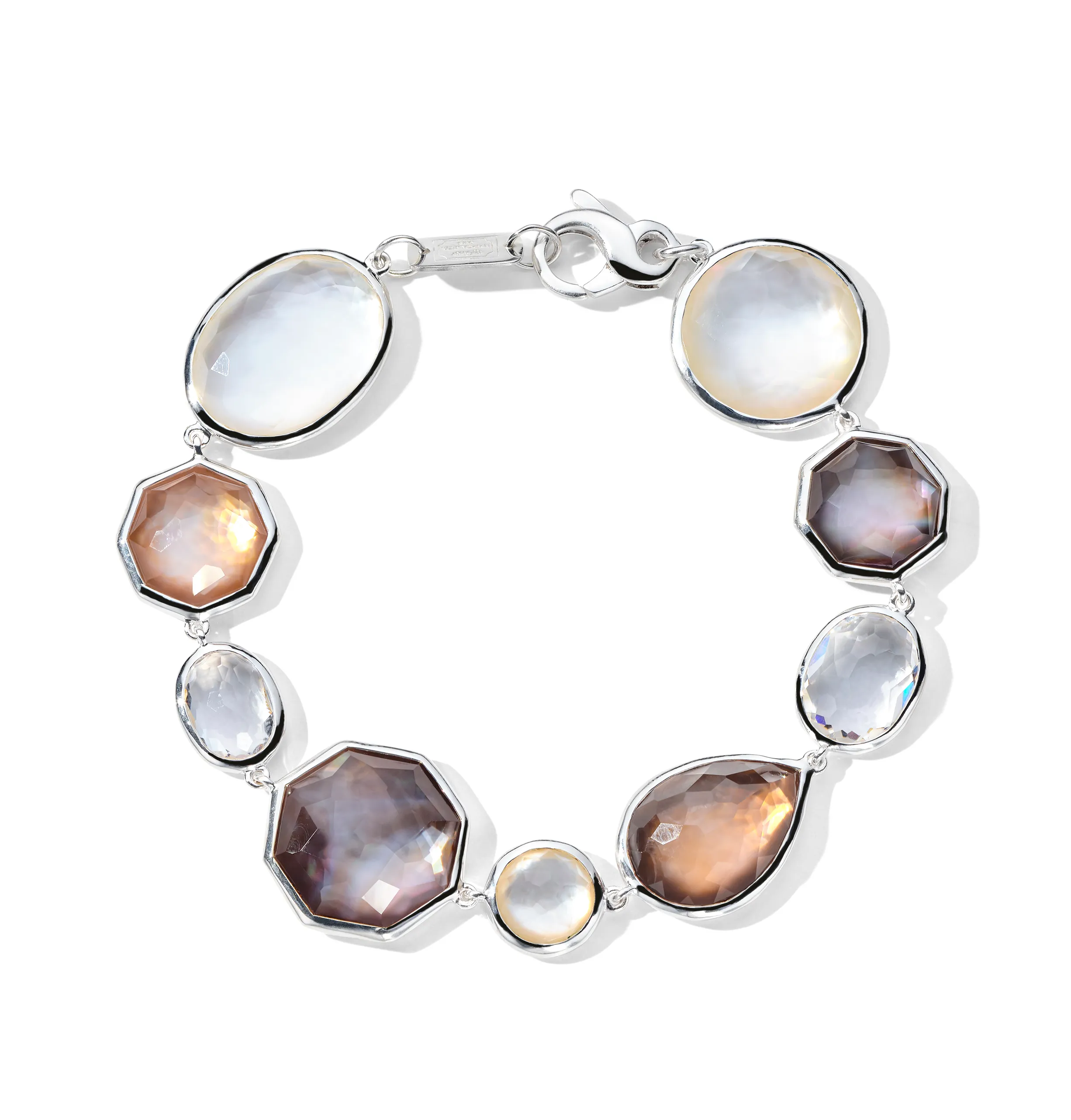 IPPOLITA Rock Candy Large Stone Row Flexible Bracelet in Sabbia