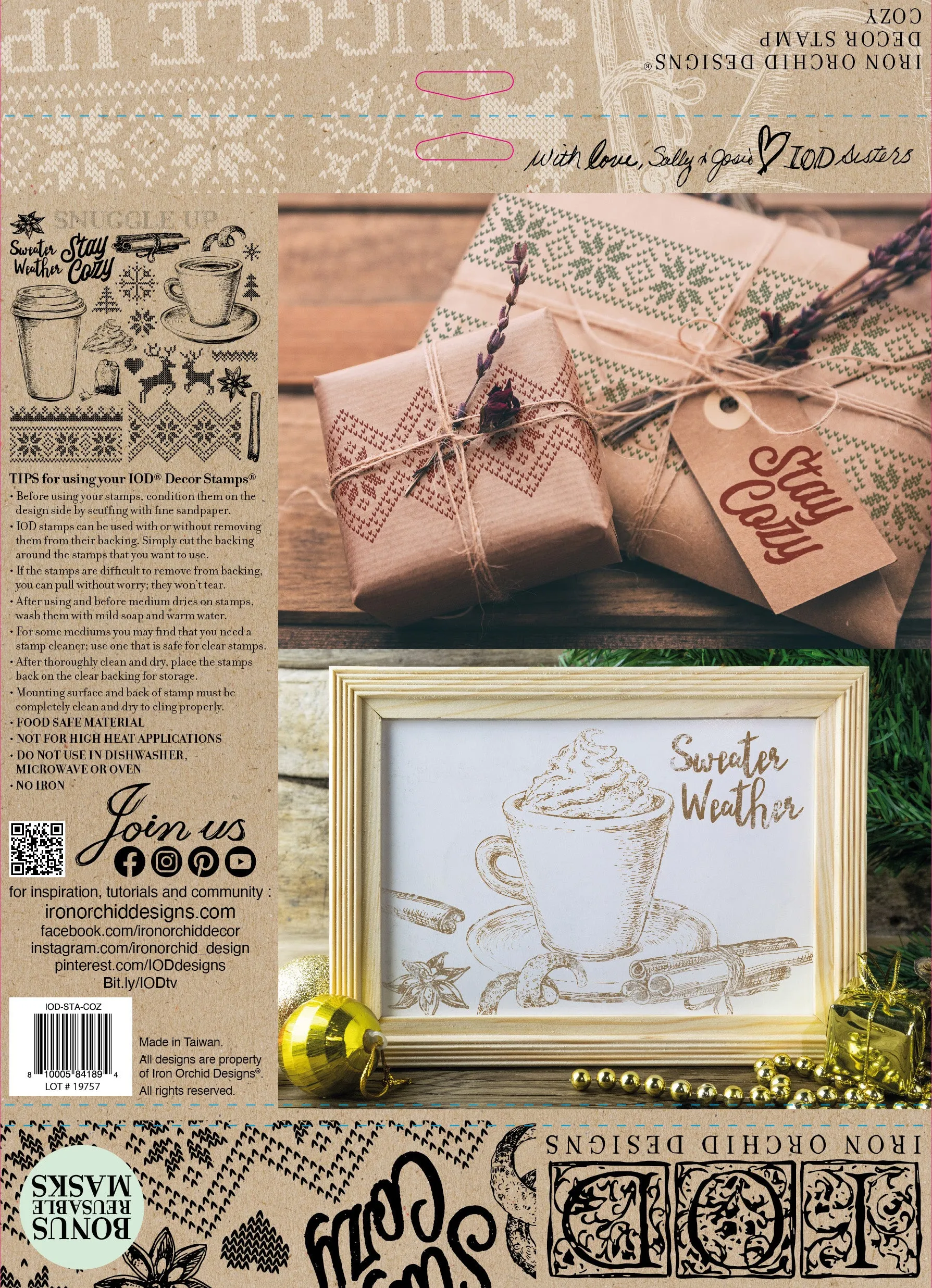 Iron Orchid Designs Stamp Cozy Holiday Collection Limited Release