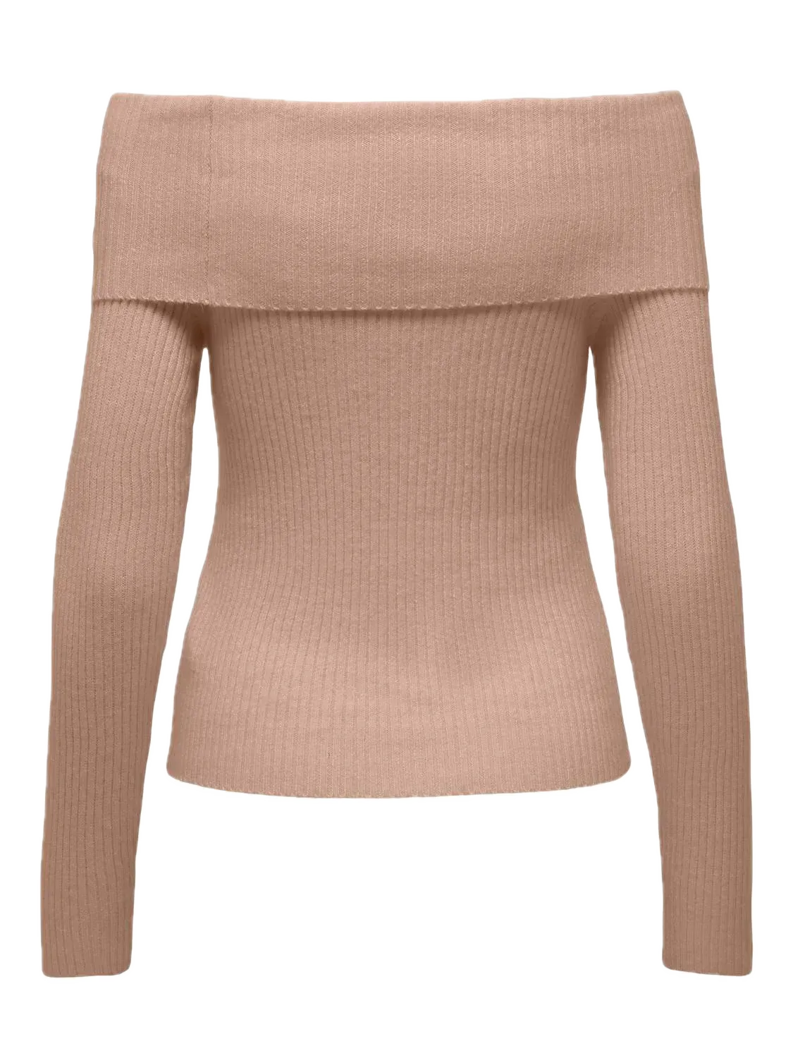Jersey ONLY Katia Off Shoulder Warm Taupe