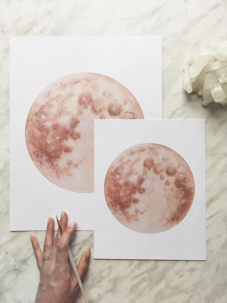 Katelyn Morse Warm Moon Art Print