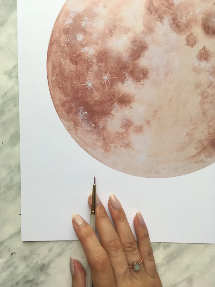Katelyn Morse Warm Moon Art Print