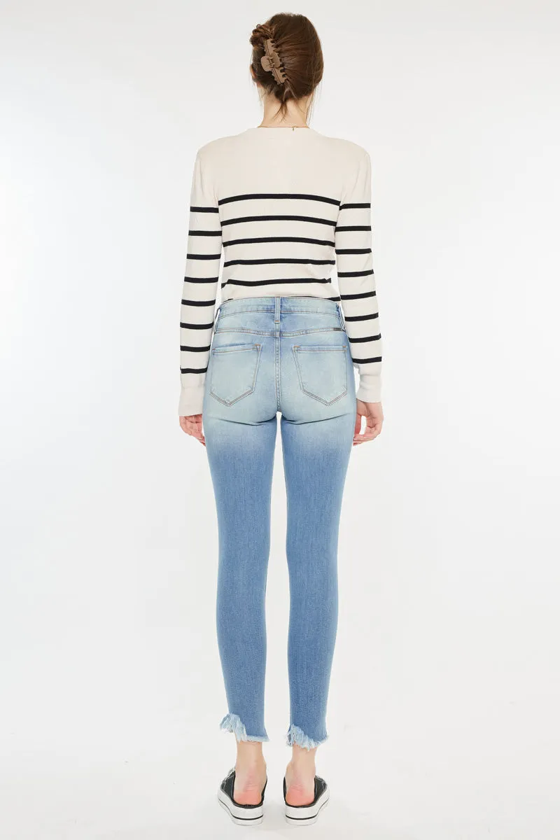 Kitson High Rise Ankle Skinny Jeans