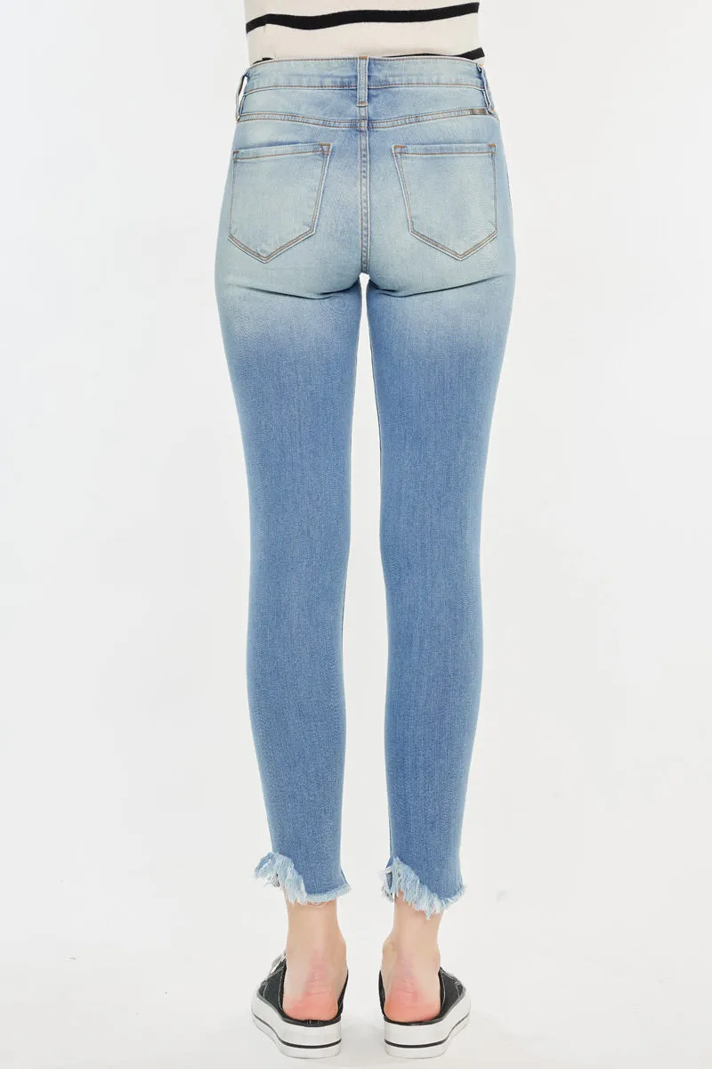 Kitson High Rise Ankle Skinny Jeans