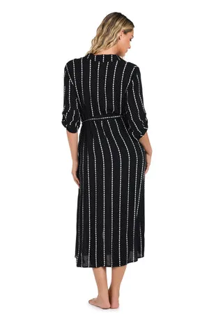 La Blanca City Lights Button Up Shirt Dress