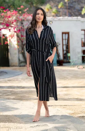 La Blanca City Lights Button Up Shirt Dress