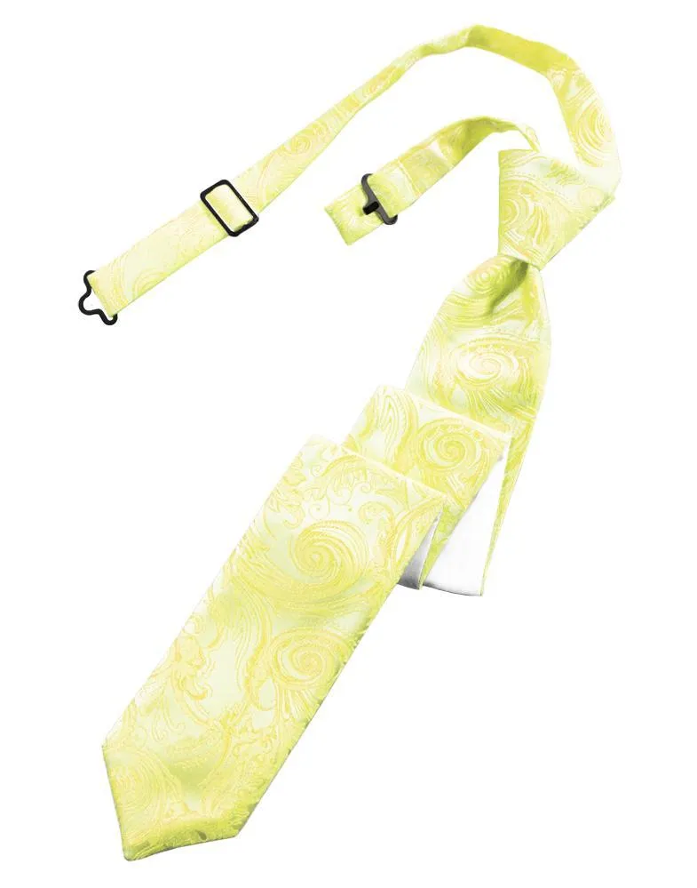 Lemon Tapestry Skinny Necktie