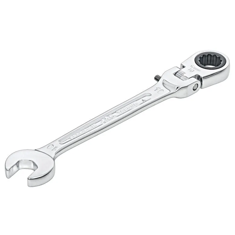 Locking Flexible-Head Ratcheting Wrench 10mm - 12-PT.