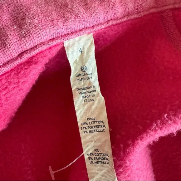 ⭐️Lululemon Pink Zip-Up Hoodie