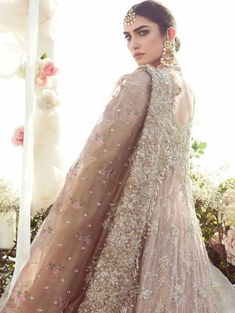 Luxury Asian Rose gold lehenga # B2035