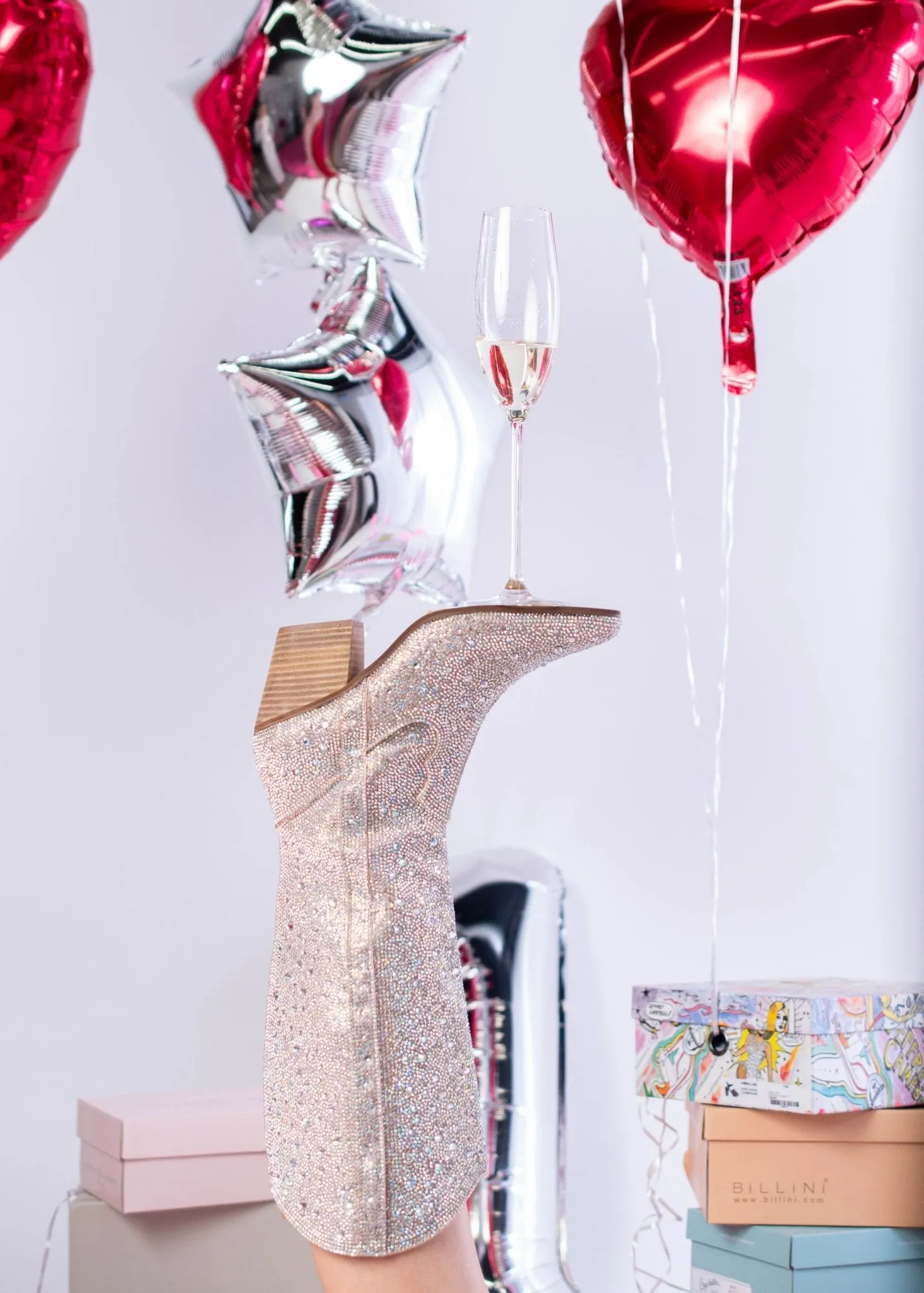 Matisse: Nashville Clear Rhinestone Boot