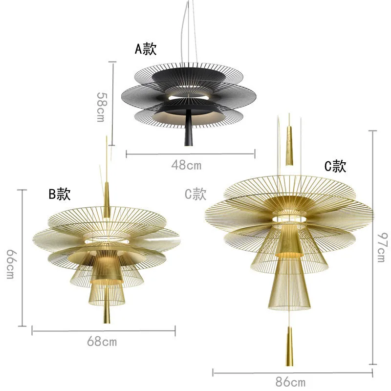 Metal Suspension Pendant Light