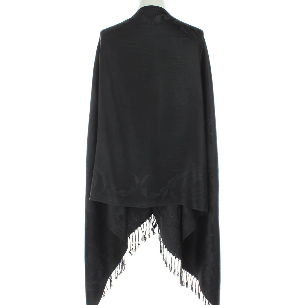 Midnight Floral Pashmina