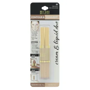 Milani Contour & Highlight Cream & Liquid Duo, Fair/Light 01