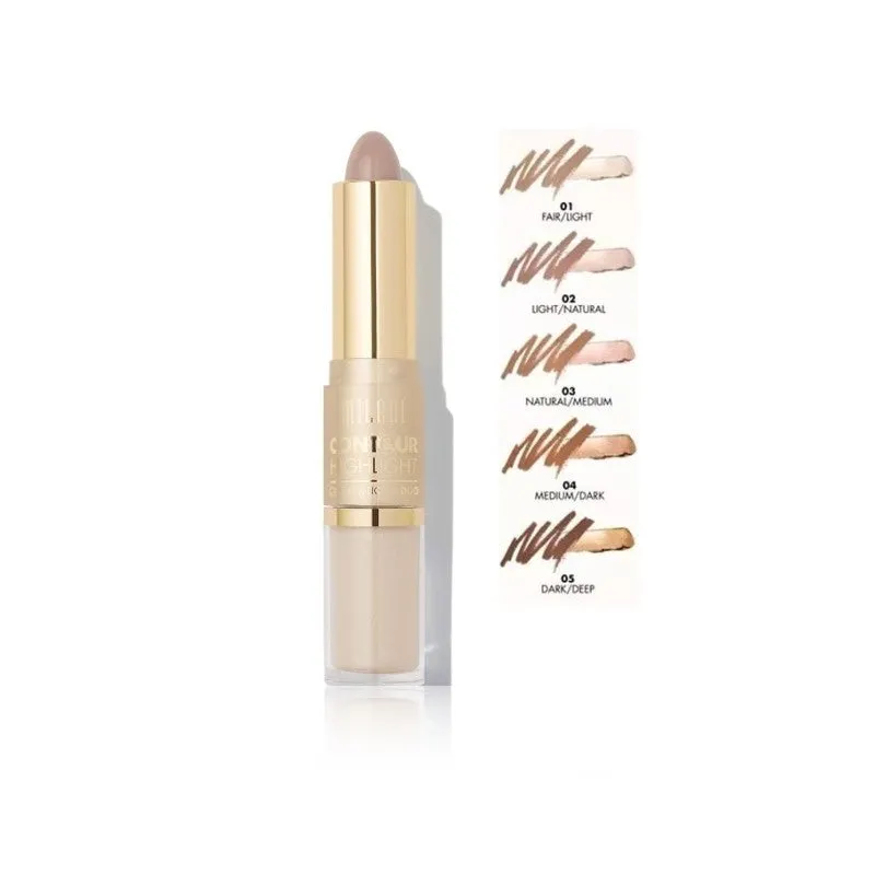 Milani Contour & Highlight Cream & Liquid Duo, Fair/Light 01