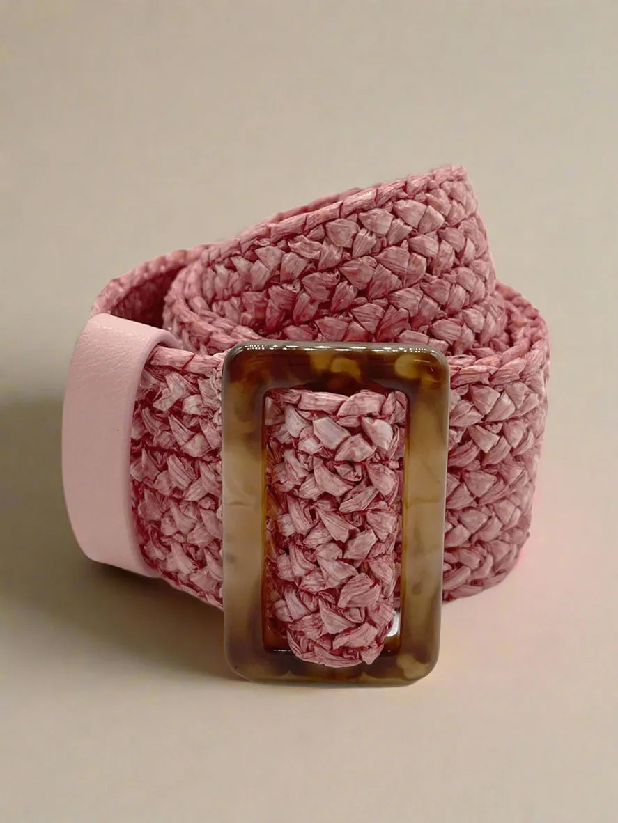 Mimi Woven Belt Pink