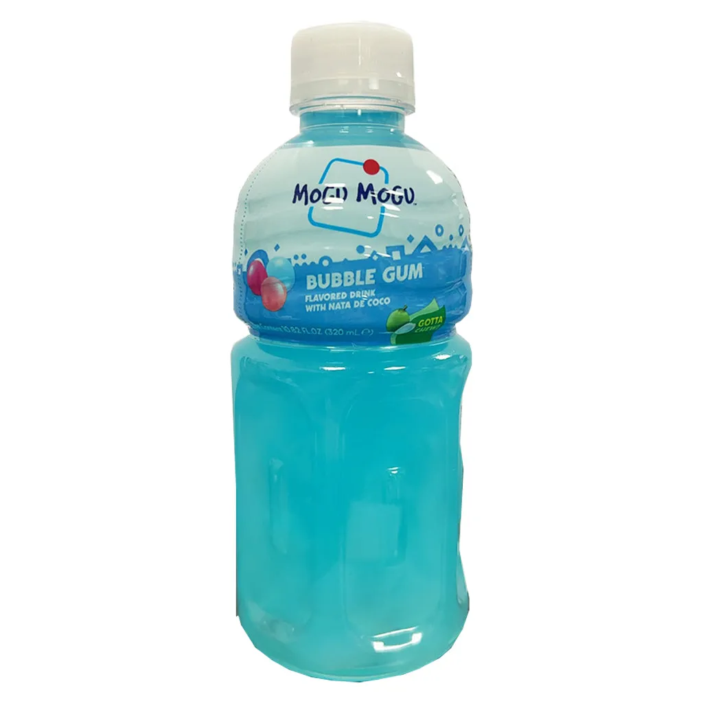 Mogu Mogu Bubble Gum Drink Nata De Coco 320ml ~ 磨谷磨谷口香糖味椰果饮料 320ml