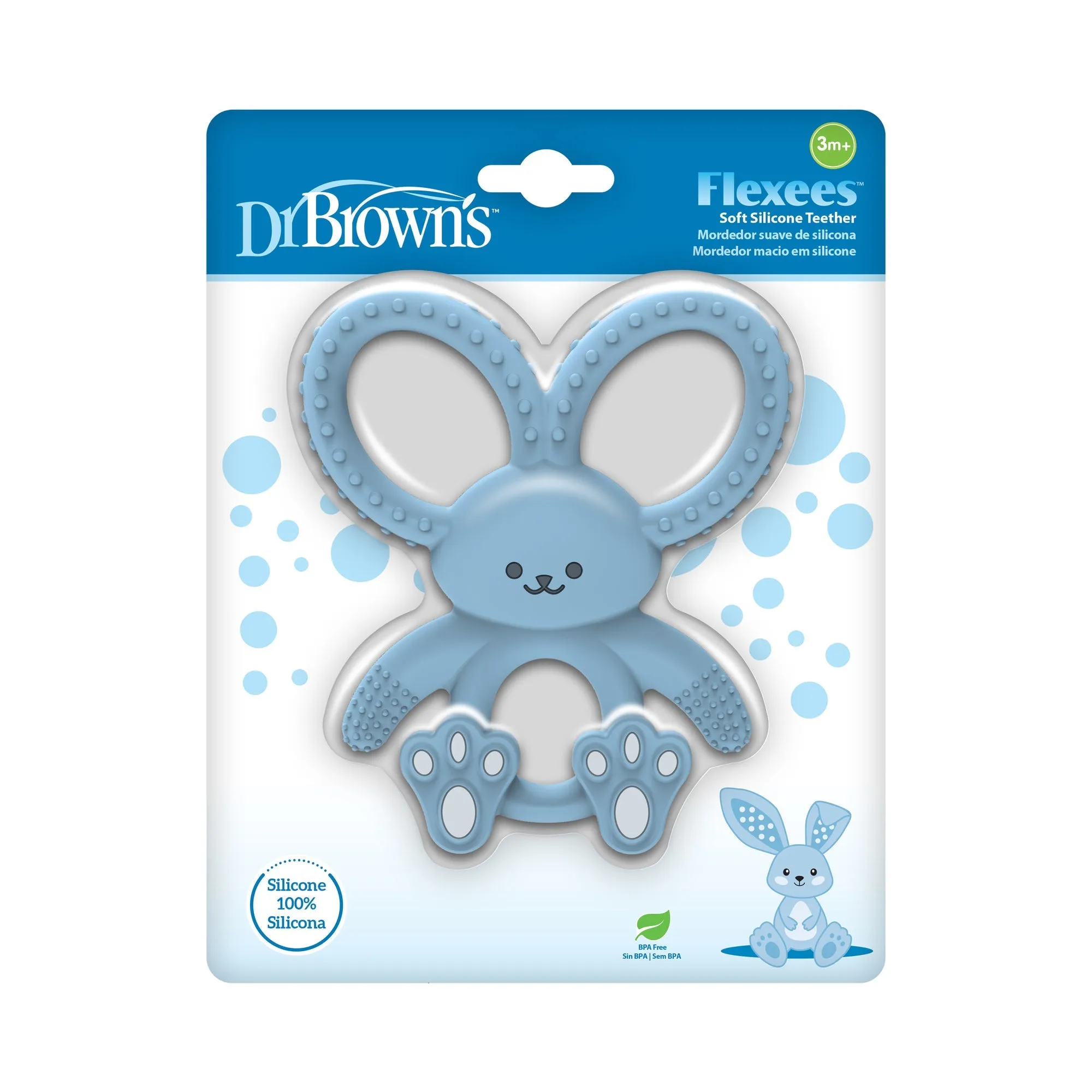 Mordedor flexible y suave DrBrowns conejo 3m 