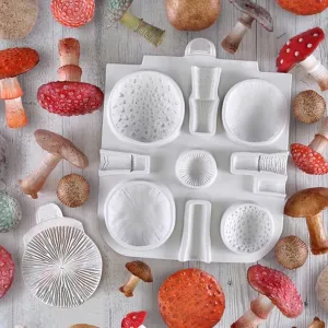 Mushroom Silicone Mold Cake Decorating Tool for Crafts, Resin, Polymer Clay.