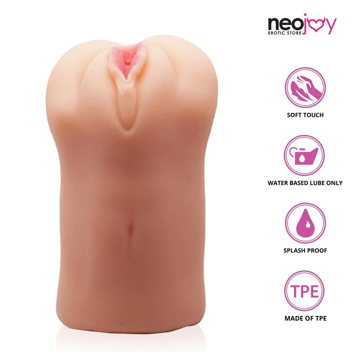 Neojoy Male Stroker Realistic Vagina - Flesh - 6.3inch -16cm