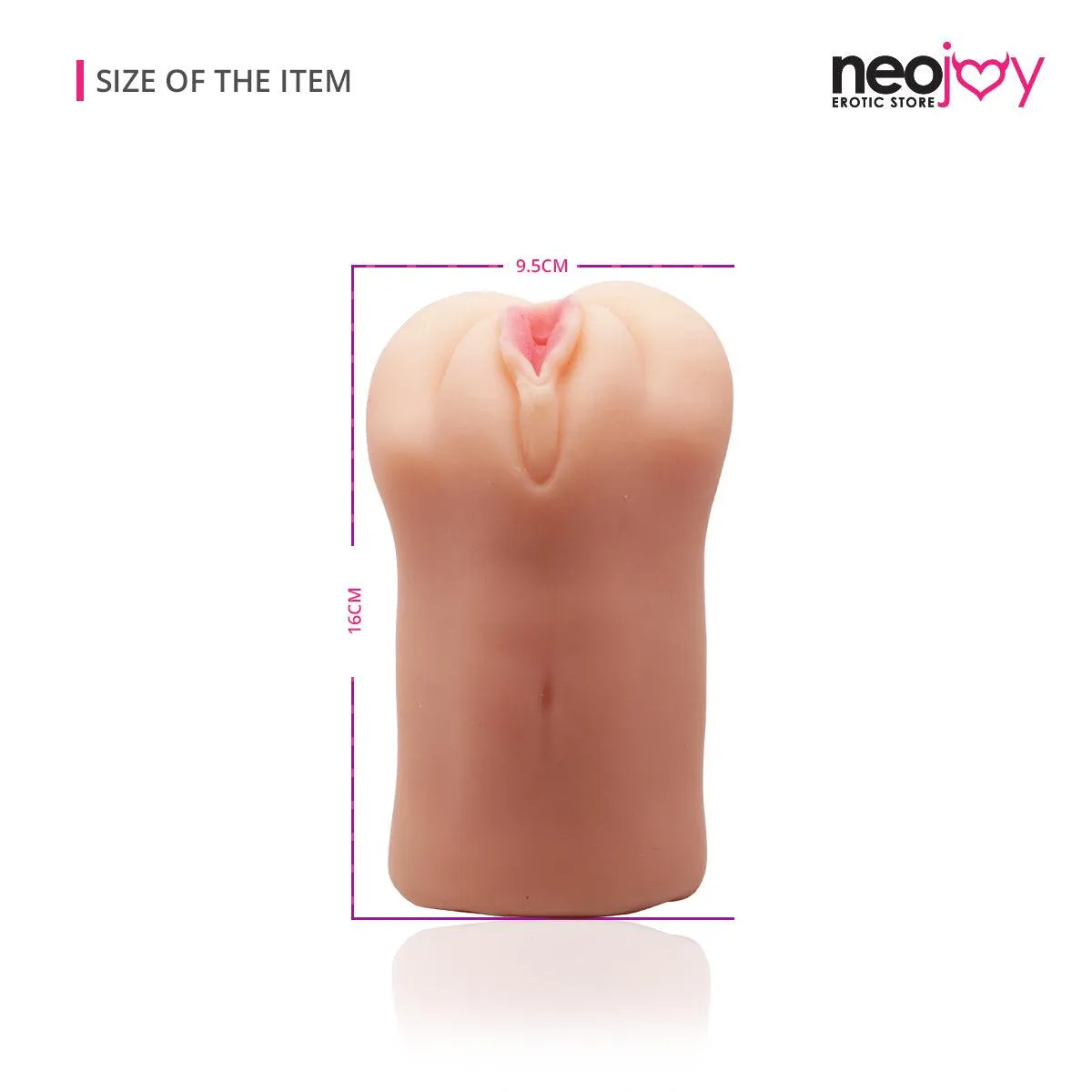 Neojoy Male Stroker Realistic Vagina - Flesh - 6.3inch -16cm