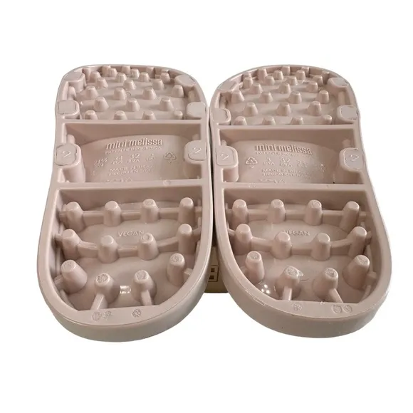 NWOB Mini Melissa Wide II Leopard Print Slides Girls Size 3