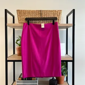 NWT Ann Taylor Pink Purple Career Woven Pencil Skirt, 6