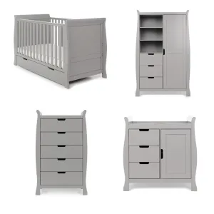 OBABY Stamford Classic 4 Piece Room Set - Warm Grey