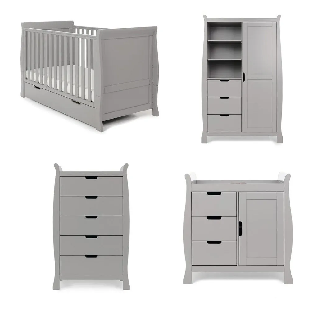 OBABY Stamford Classic 4 Piece Room Set - Warm Grey