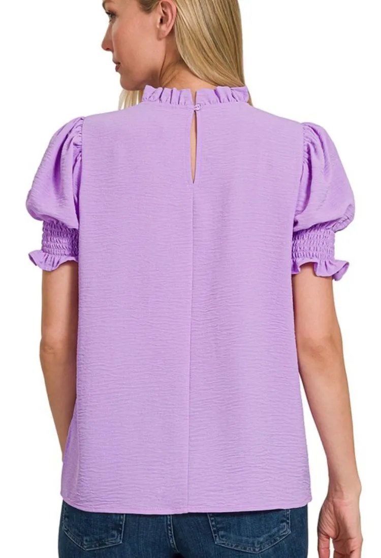 Preslee Woven Puff Sleeve Blouse