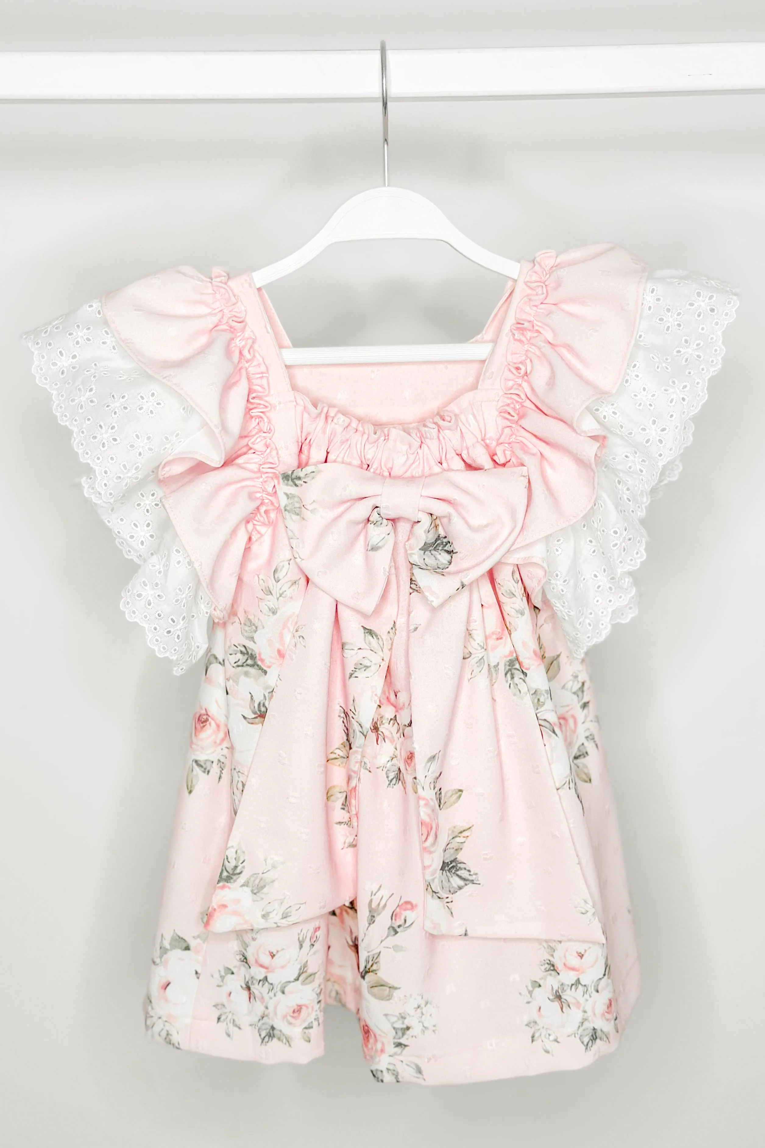 "Petra" Pink Vintage Floral Dress