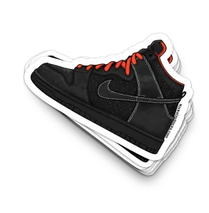 SB Dunk High "Atomic Red Safari" Sneaker Sticker