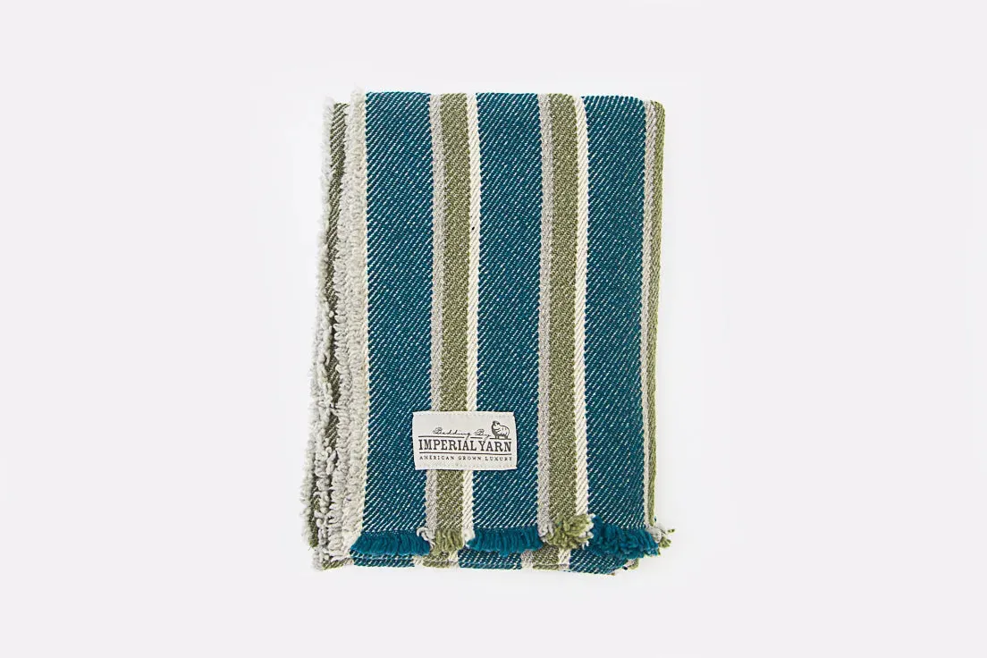 Seaside Stripes Woven Throw