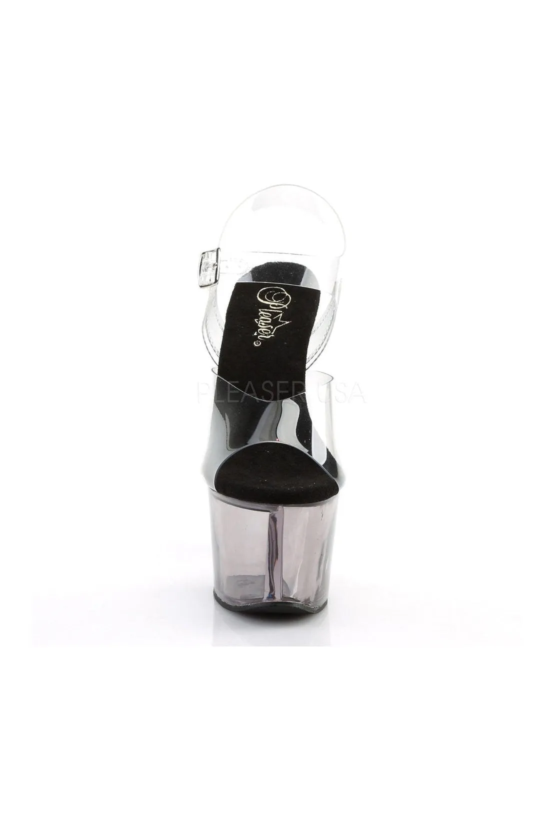 SKY-308T Platform Sandal  | Clear Vinyl
