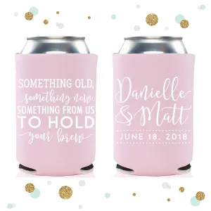 Something Old Something New - Wedding Can Cooler #100R