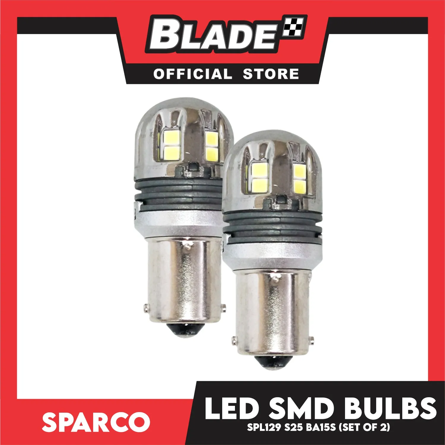 Sparco Led Smd Bulbs SPL129 S25 BA15S (Set of 2) Turning, Brake & Back-up Light