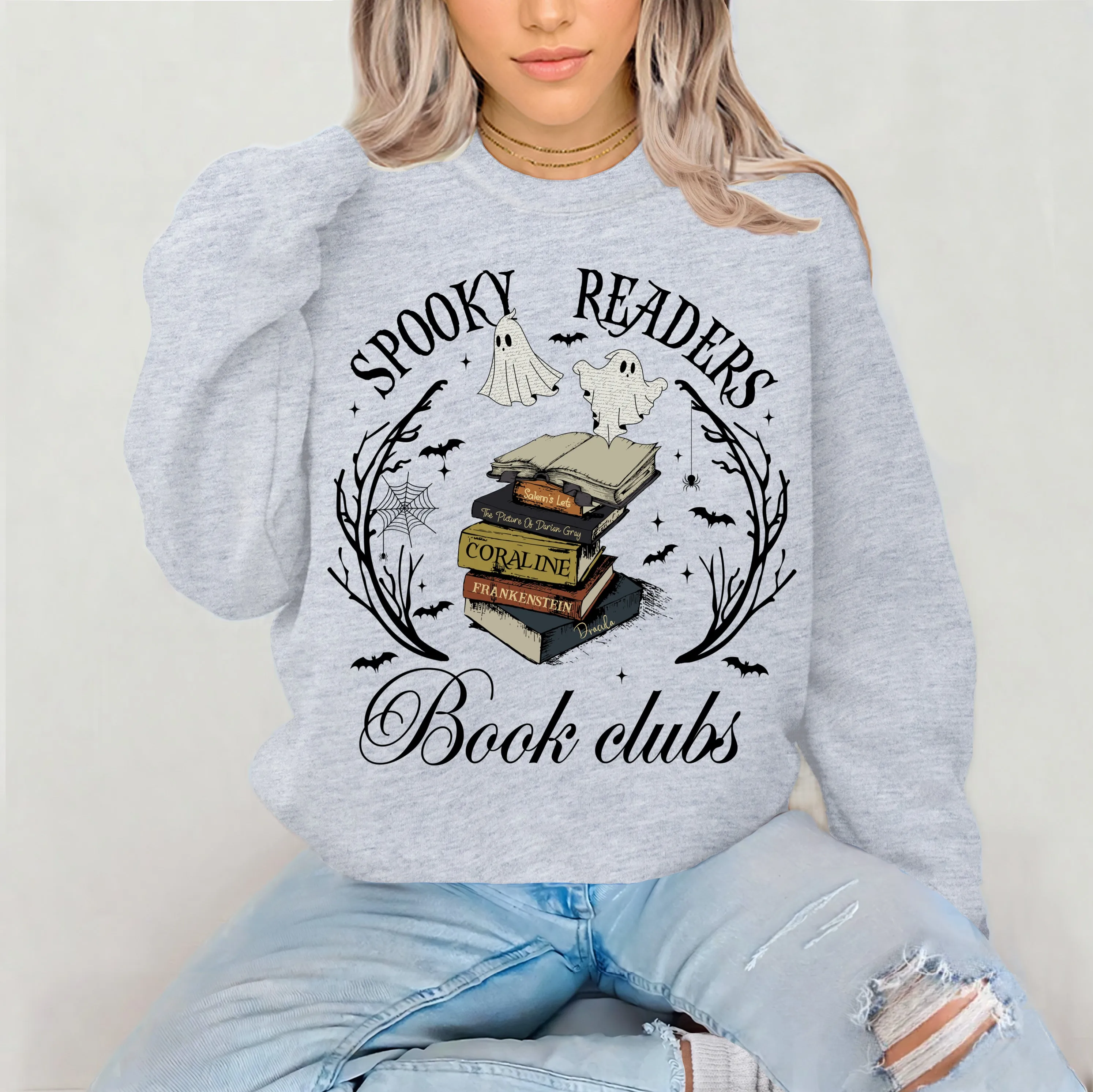 Spooky Readers Halloween Crewneck