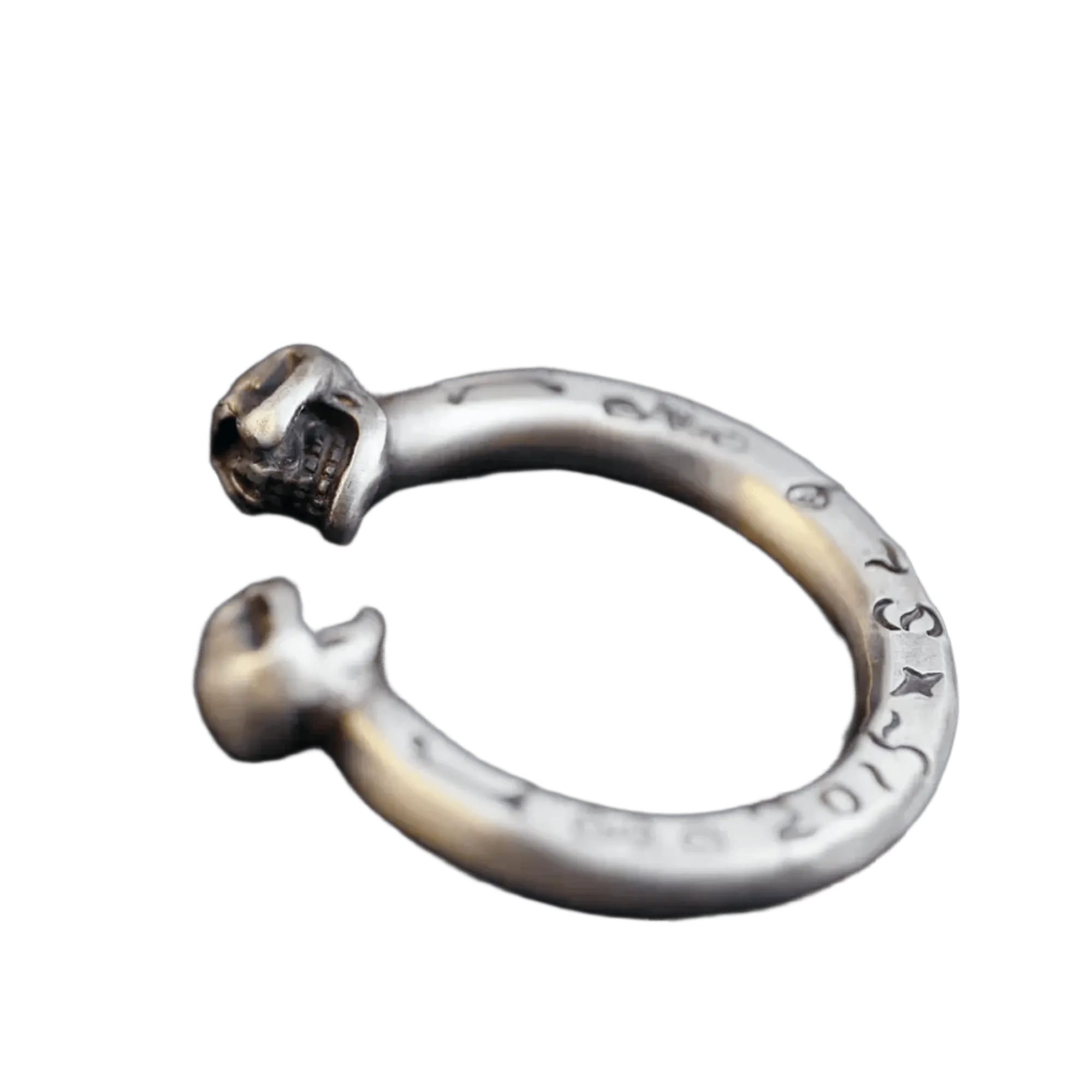 Stop Light Co SV 2 Skull Ring