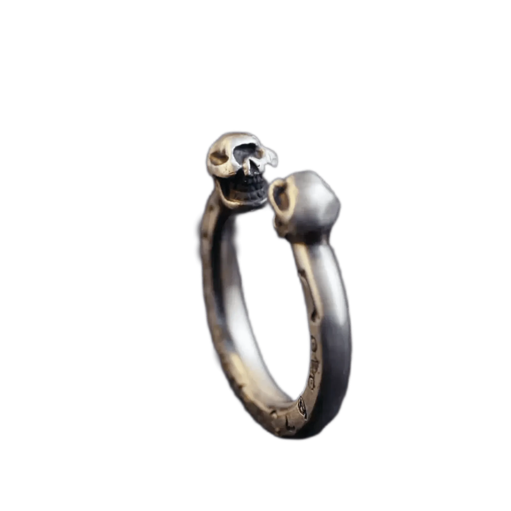 Stop Light Co SV 2 Skull Ring