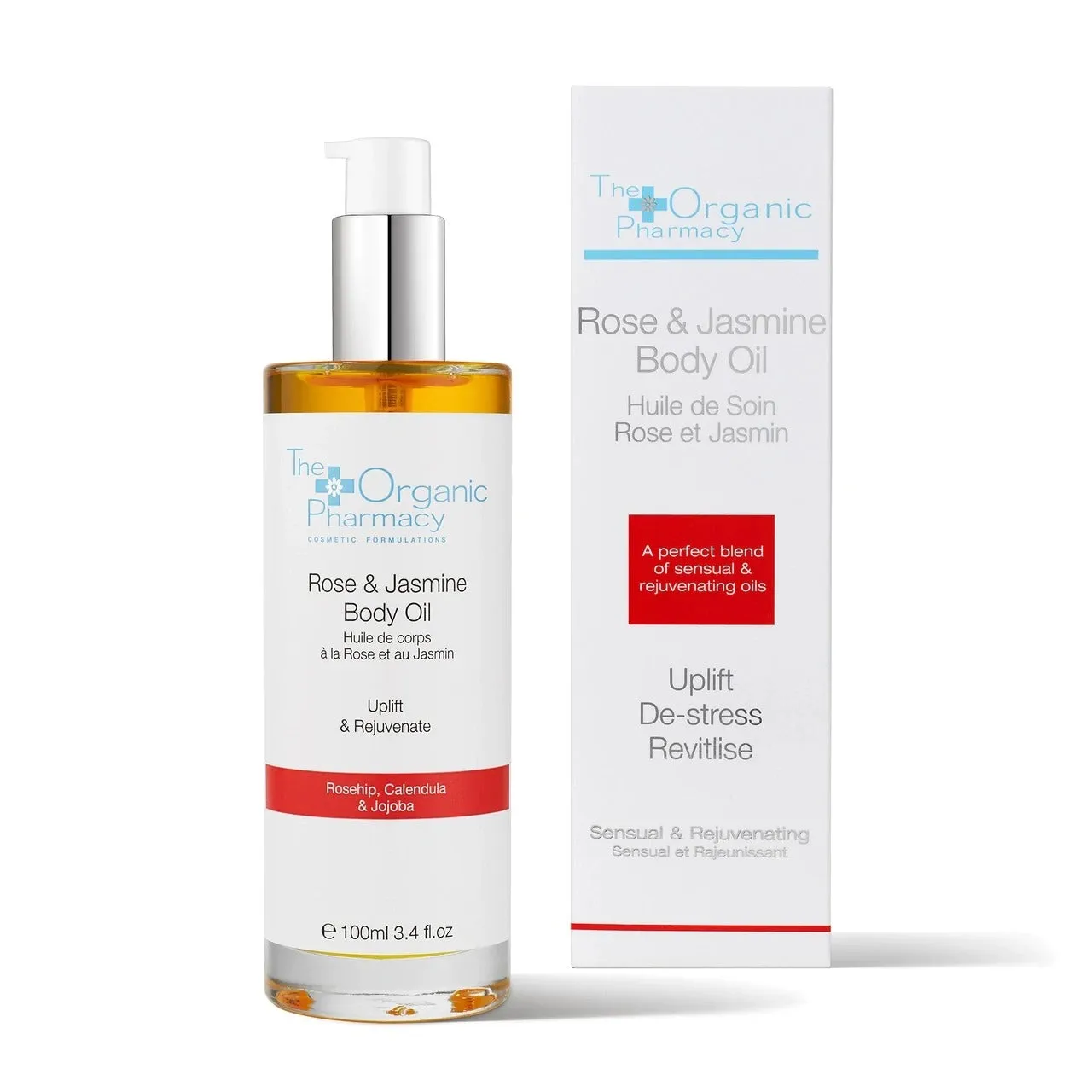 The Organic Pharmacy Rose and Jasmine Body Oil 100ml Exp-11/26