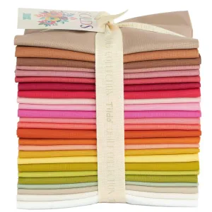 Tilda Solid Fabric | Fat Quarter Pack | Warm Colours (25)