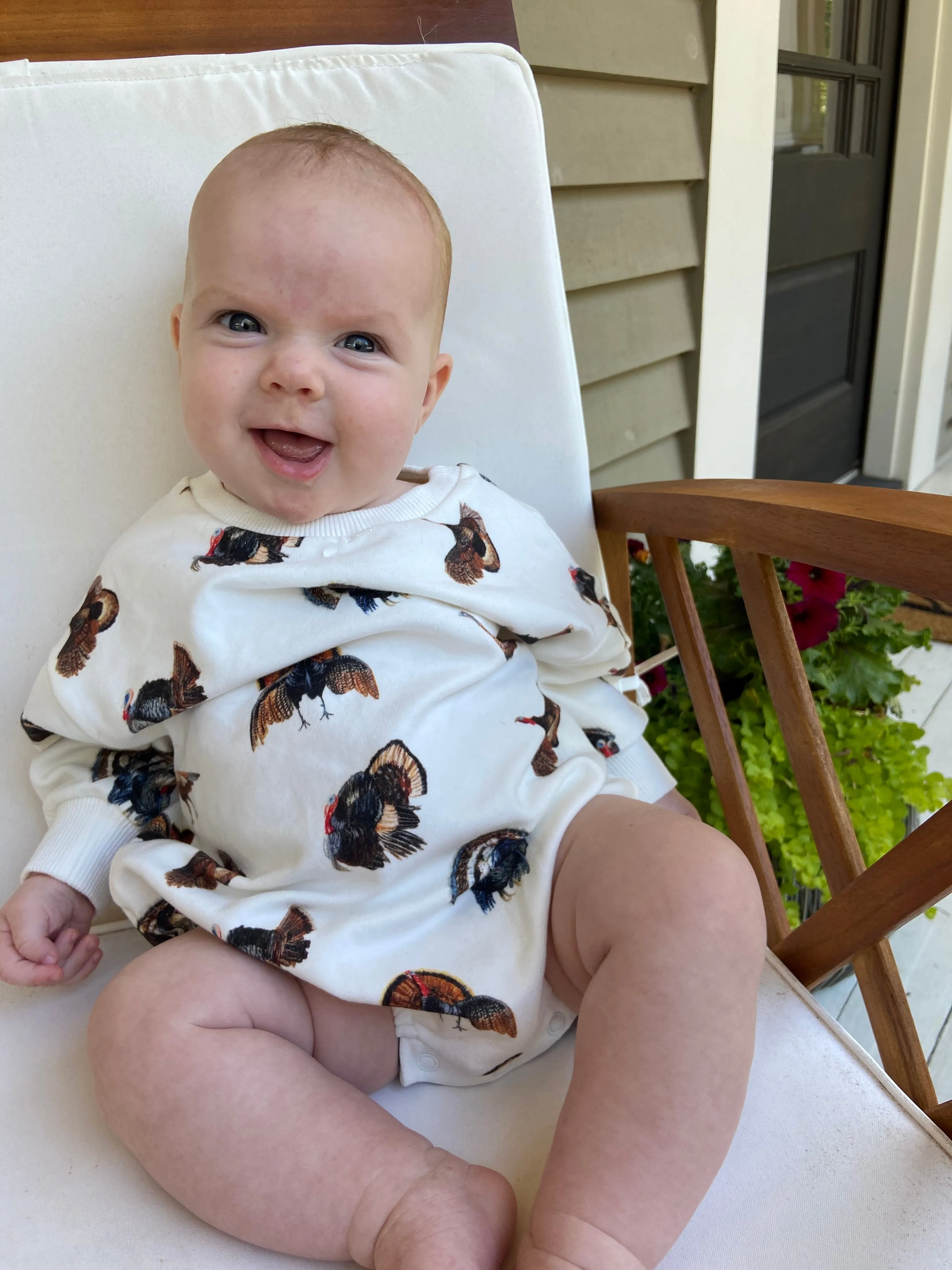 Turkey Trot - Sweatshirt Romper