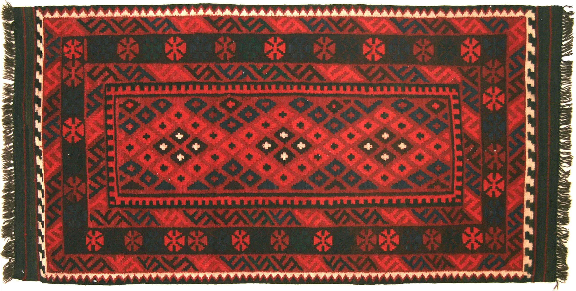 Vintage Afghan Maimana Kilim - 3'3" x 6'4"